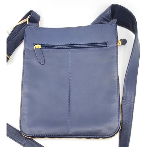 New Radley London Blue Leather Pockets Medium Zip Around Pocket $158.00 - Picture 6 of 10